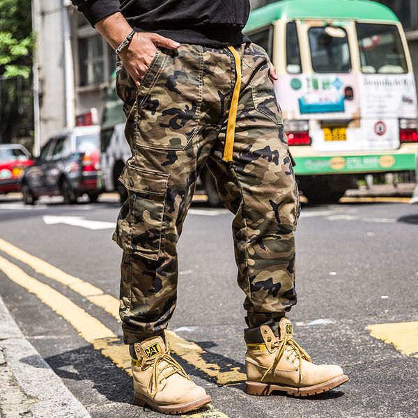 

2019 new fashion men camo denim harem pants camouflage khaki loose jeans trousers joggers streetwear plus size -4xl 5xl 6xl 7xl, Blue