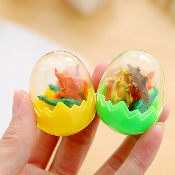 

new novelty mini dinosaur egg eraser students souvenirs kids children fantastic toys gift school supplies ing