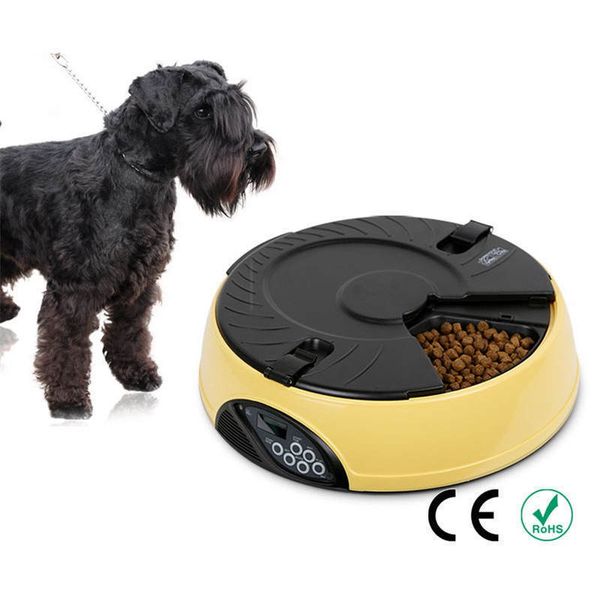 6 Meal Smart Automatic Pet Lcd Display Dog Dispenser Timed