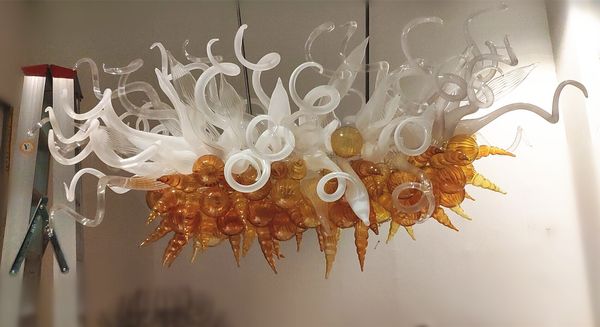 

artistic hand blown glass chandelier pendant lamps customize decor led hanging fixtures