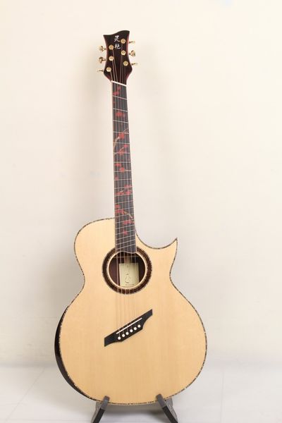 

42 inch all solid wood custom acoustic acoustic guitar