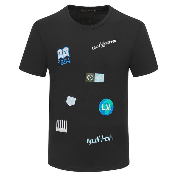 

sprint summer o-neck t-shirts men fashion brand tees luxury designers tshirt mens streetwear hip hop tee cotton casual tshirt m-4xl, Black;brown