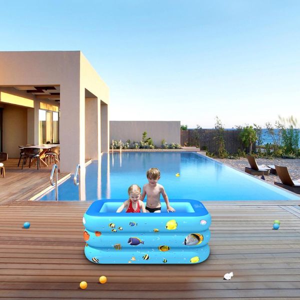 

1.3m inflatable swimming pools kids pool bathing tub for water fun play outdoor indoor swimming pool children's