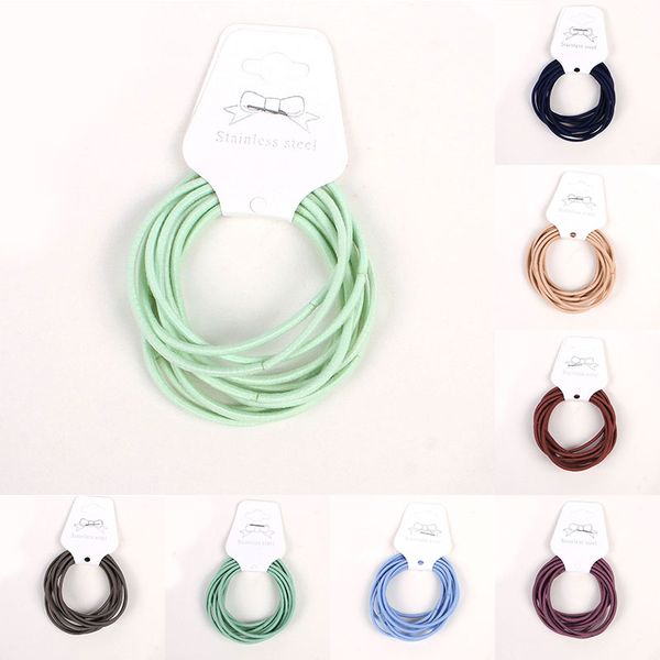 Cute Girl Ponytail Holder Hair Ties Hair Accessories Thin Elastic