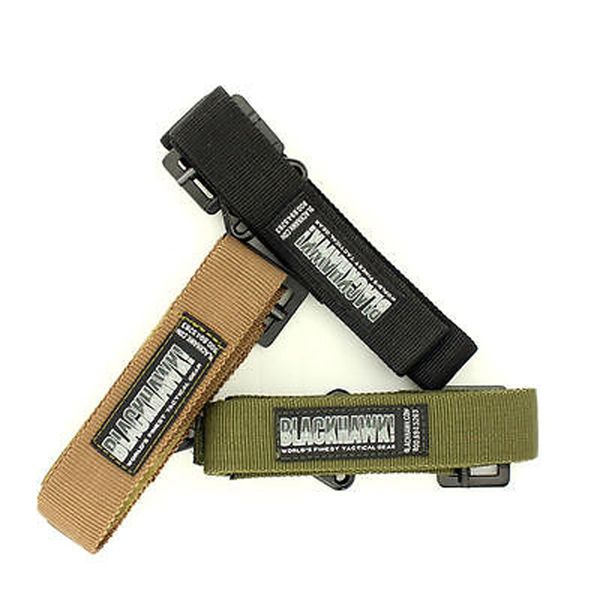 

men trendy adjustable outdoor tactical belt emergency rescue rigger belt casual waistband belts, Black;brown