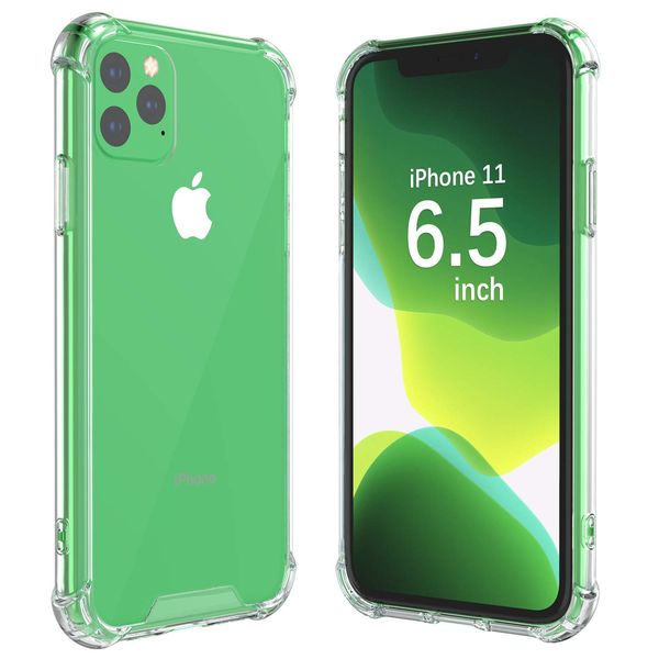 

for iphone 11 pro max x xs max xr 7 8 clear tpu case shock absorption soft transparent back cover for samsung note 10 s10 plus e 5g