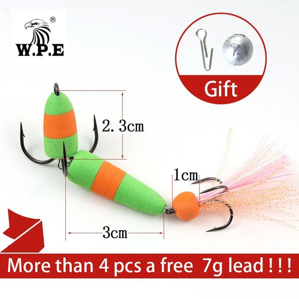 

w.p.e новая рыболовную приманку 1pcs m swim bait мягкие приманки высокой плотности пены приманки рыболовные снасти multicolor bass искусстве