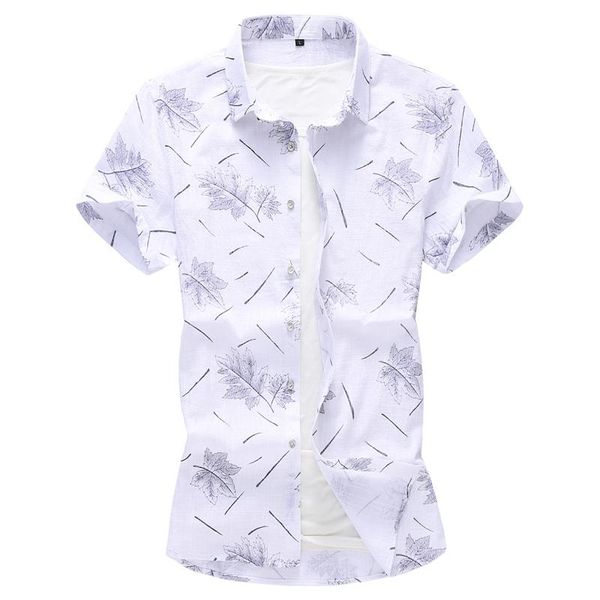 

7xl floral linen shirts men camisa social masculina casual dress flower men shirt cotton linen blouse red blue summer, White;black