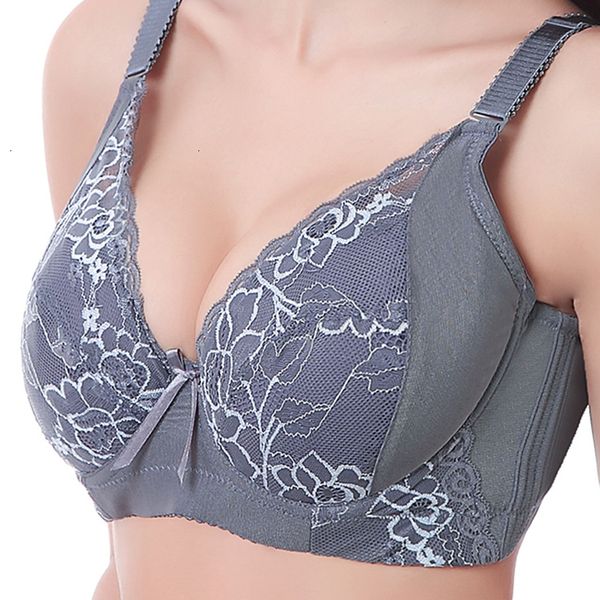 

bra plus size women underwears plus women size push up bras intimate brassiere thin cup bra full cup gathering style underwear, Red;black