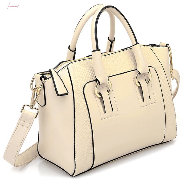 

womens shoulder bag in imitation leather satchel cross body tote bag
