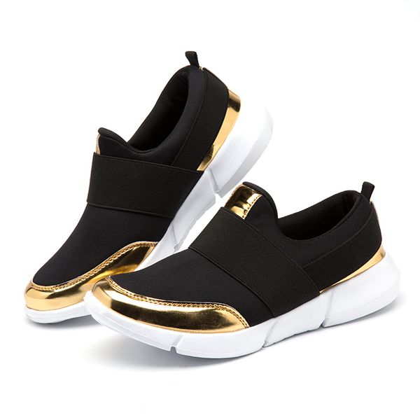 

new female mesh breathable student shoes fashion casual soft bottom travel shoes, Black
