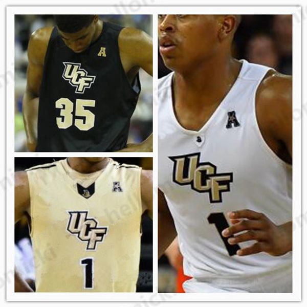 

custom ucf knights 10 dayon griffin 21 chad brown 24 tacko fall college basketball any name number gold white black mens youth jersey, Black;red