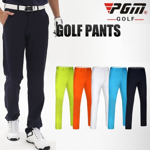 

men's golf pants clothes high elastic thin sports golf trousers straight breathable full length pants 5 colors xxs-xxxl d0357, Gary;green