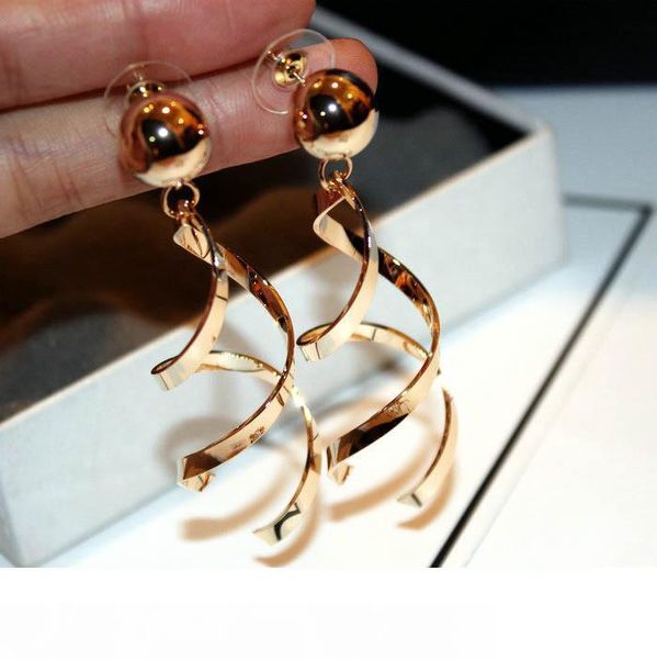 

european hyperbole and long style ball of the ear nail earrings, Silver