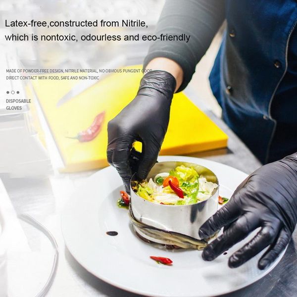 

оптовая продажа 100 шт одноразовые латексные перчатки для мытья посуды / кухни / работы / сада универсальные для левой и правой руки 4 цвета