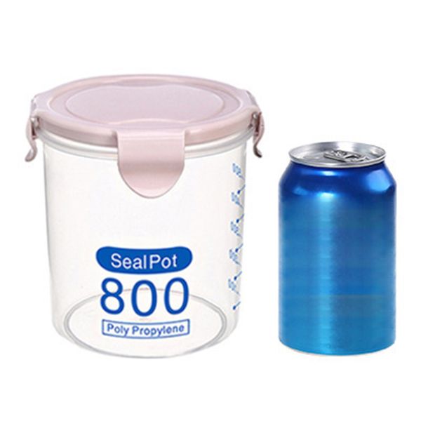 

plastic sealed lid storage box container jar organizer kitchen case 1 pcs
