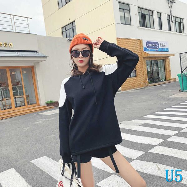 

womens hooodie hip hop hoodies long sleeves round neck fashion brand hoodie men womens winter autumn hoodie size s to 2xlu5, Black