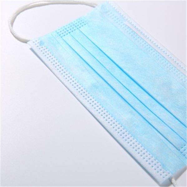 

50 1pcs box facedust 3 ply ear loop mouth facew dhl ship mask elastic blue fsxc