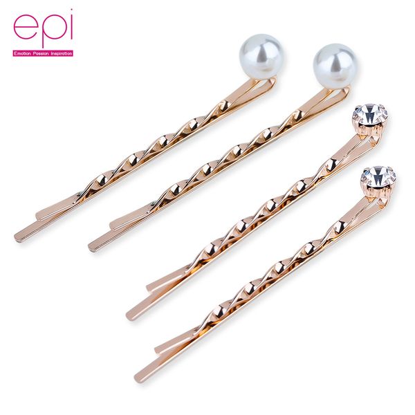 

4pcs/set pearl metal women hair clip bobby pin barrette hairpin hair accessories beauty styling tools dropshipping new arrival, Golden;silver