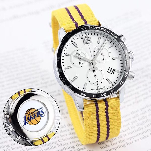 

2020 new tisso brand basketball series men's fashion leisure quartz watch the fashion leisure wrist watch gift of sell like cakes, Slivery;brown