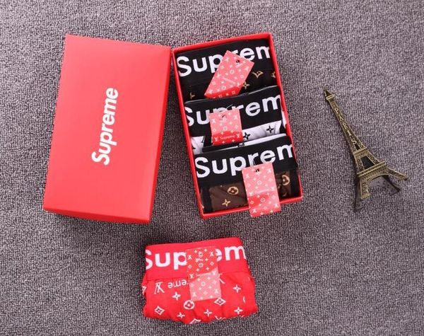 

with box brand pantie luxury knicker breathable men underwear oft men boxer brief letter underpant for men hort boxer a02