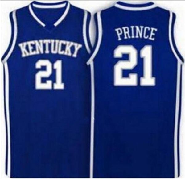 

custom men youth women rare #21 kentucky tayshaun prince college basketball jersey size s-6xl or custom any name or number jersey, Black
