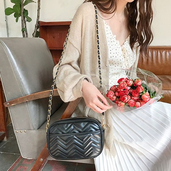 

summer small bag 2020 new style retro pu small square bag shoulder messenger fashion women's