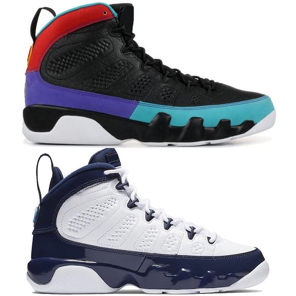 

sale 9 9s dream it do it unc mop melo mens basketball shoes la og space jam men bred all black anthracite sports sneakers 7-13 #2