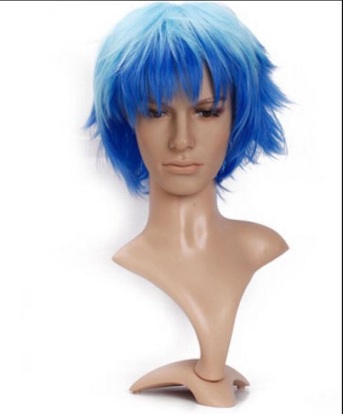 Wig Hot Selling Anime Blue Short Hair Wig Cosplay Party 12 2