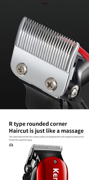 

kemei km-2611 retro oil head electric clipper led digital sideburn trimmer dedicated eu plug bwkf fxurn