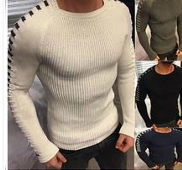 

2019 men fashion sweater men clothes mens sweaters wlz083, White;black