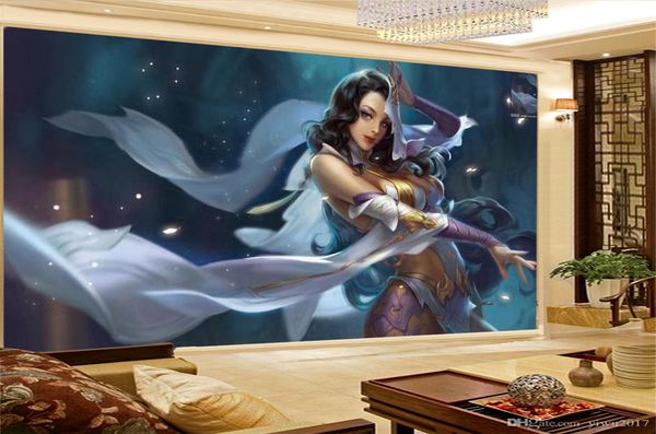 

3d wall paper dream girl 3d character wall paper living room bedroom decoration beautiful wallpaper