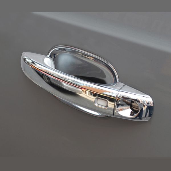 Автомобиль наружные ручки двери ручки украшения кадра хрома Doorknob отделка для Audi A4 B8 Q3 Q5 дверная чаша крышки внешних наклейки