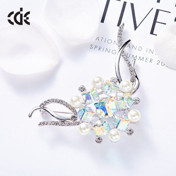 

свадьба из бисера жемчужный подарок женщина леди ювелирные изделия с бриллиантами броши для невесты актерского начала выпускной cde-1451, Gray