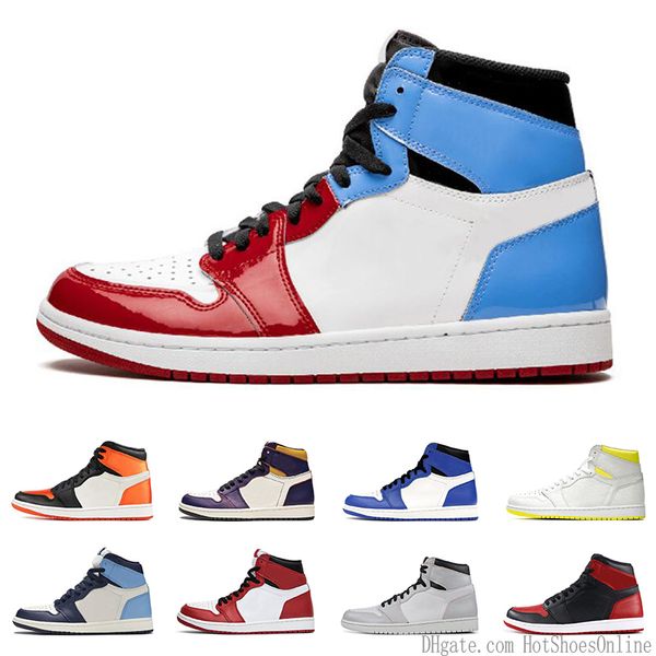 

fearless 1 1s high og mens women basketball shoes banned game royal black toe unc obsidian turbo green men trainer athletic sports sneakers