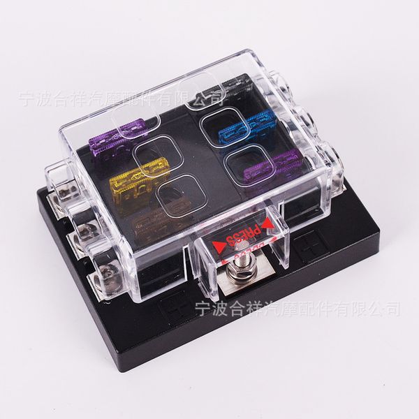 

car medium fuse seat caravan modified fuse seat 6-way into 6-out