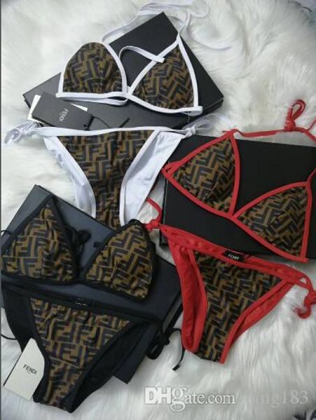 

womens summer one-pieces swimsuit bikini set brand swimwear designer lady bathing suits women's clothing, White;black