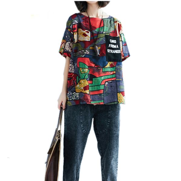 

womens clothing women designer tshirts style cotton linen plus size vintage print casual tee women t shirt tshirt 2019 streetwear, White