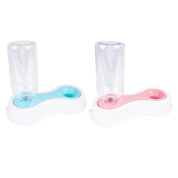 

2 pcs automatic pet dog cat rabbit диспенсер блюдо питающие противоскользящее