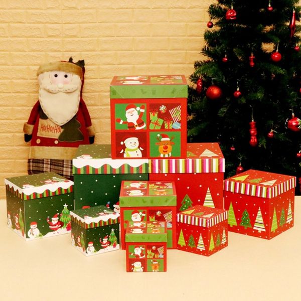 

christmas gift box carton gift box christmas decoration supplies scene layout dropshipping