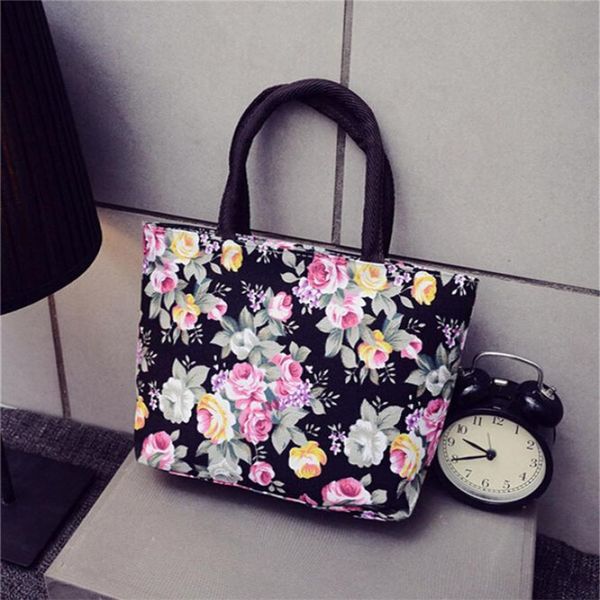 

molave handbag bag female flower bags for girls zipper fashion women printing canvas shopping shoulder tote shopper bag jul20py