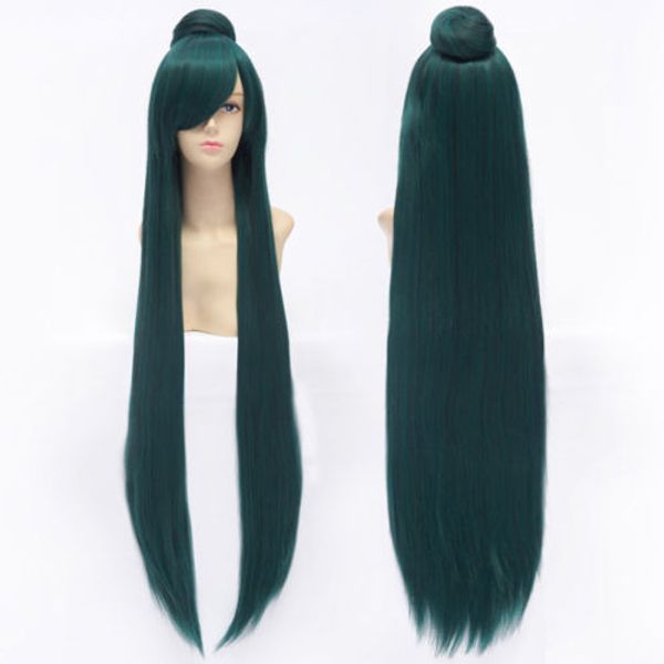 

sailor moon pluto setsuna meioh japan anime girl cosplay costume wig, Black