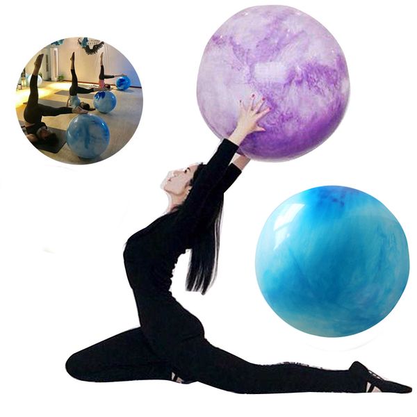 

fitness yoga ball pilates training smooth massage ball excercise sports fitball with pump woman lose weight gym