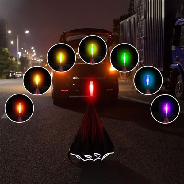 

красочный светодиодный зонт водонепроницаемый световой обратный зонтик двухслойный светодиодный стик предупреждение безопасности для ночной