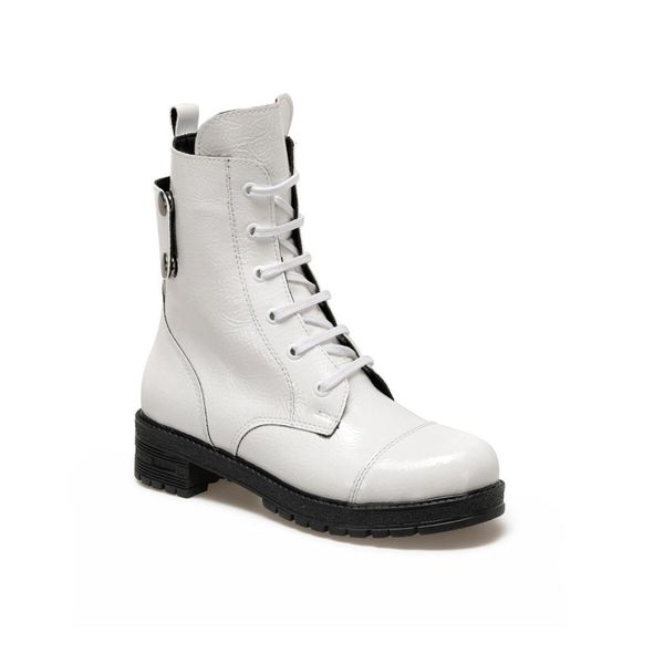 

side white women 's boots butigo, Black