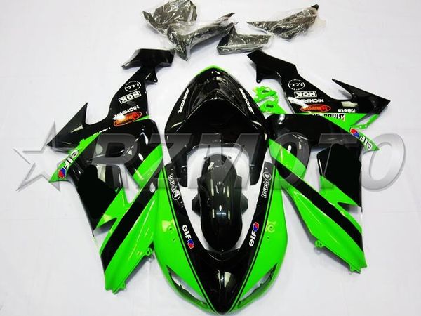 

4gifts новые abs для мотоциклов обтекатели комплект, пригодный для kawasaki ninja zx10r zx10r 2006 2007 06 07 10r green