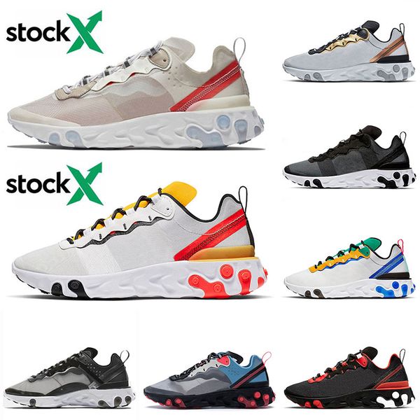 

оптовая 2020 мода марка реагировать элемент 55 кроссовки для женщин мужчин undercover 87 hot sail туор желтый зеленый сценарий спорт кроссов