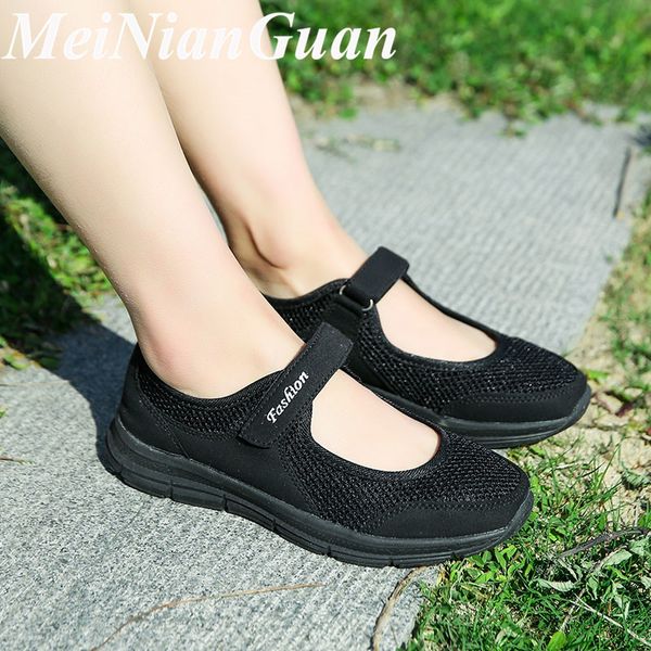 

large sizes women's shoes 2020 spring autumn trend woman sneakers breathable women loafers light weight woman's flat shoe l14, Black