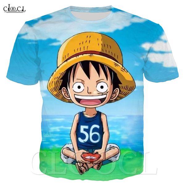 

2020 новый стиль монки д. луффи one piece футболка мужчины женщины 3d печати с коротким рукавом пуловеры аниме творческое plus размер теннис, White;black