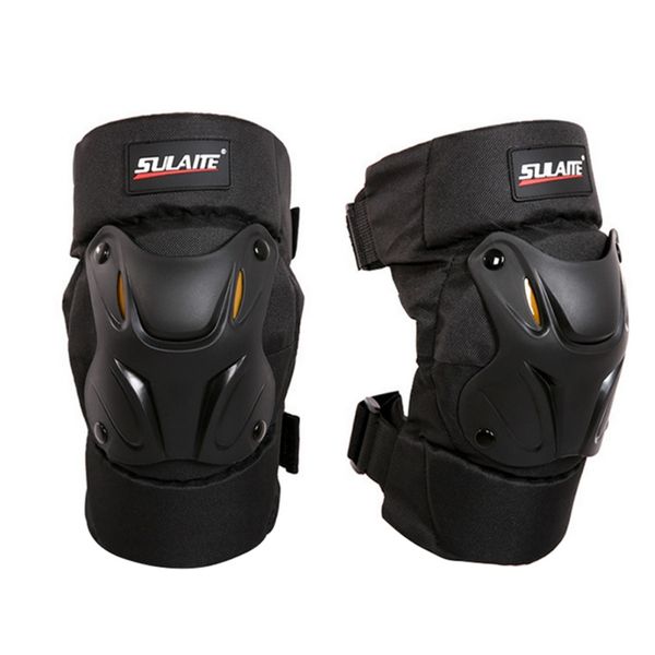 

black motorcycle kneepads bicycle protective knee pads racing knee pads protective guards accessories, Black;gray